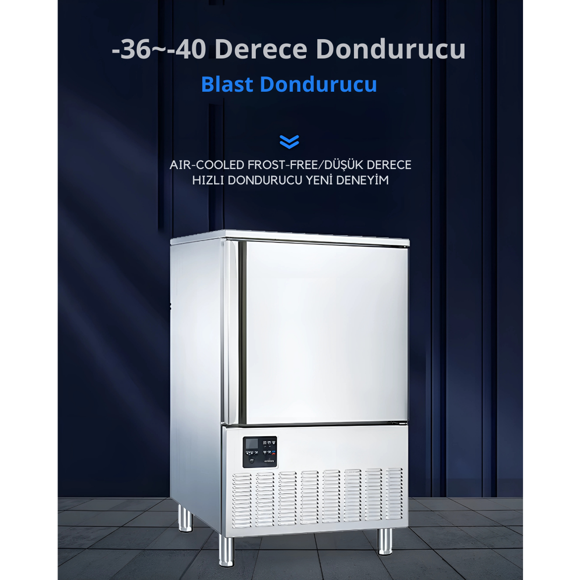 Çelik Mutfak Buzdolabı Ticari Derin Dondurucu YSN-AK3-D