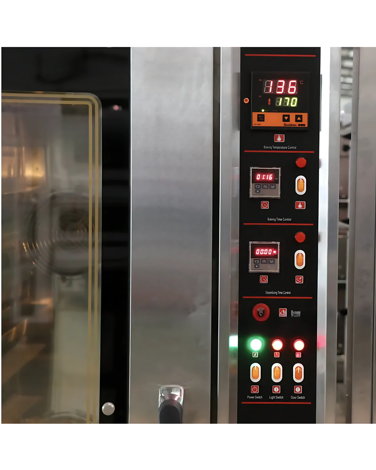 Baagu Gazlı Konveksiyonlu Buhar ile Pişirme Fırını Ticari elektrikli RFL-5R