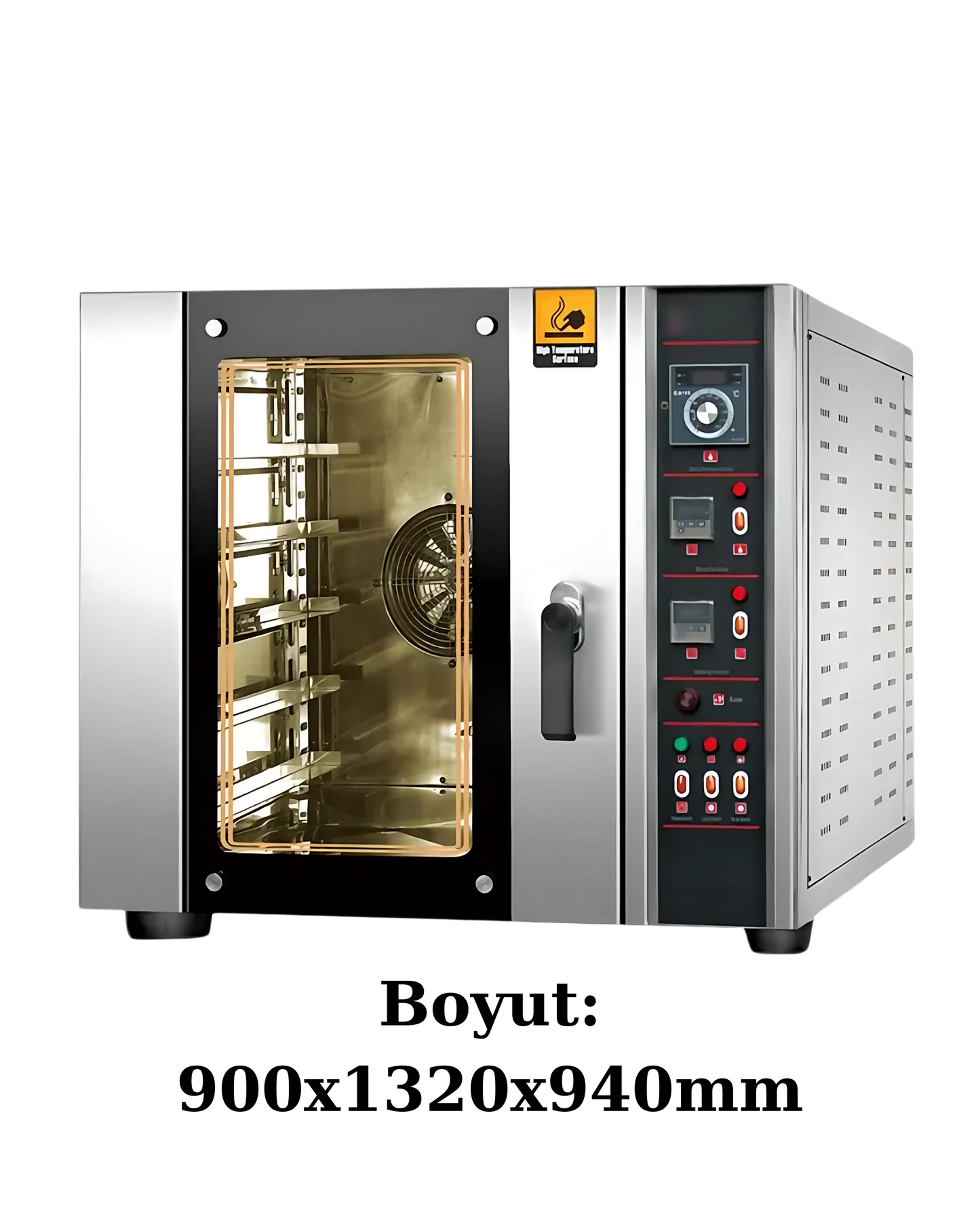 Baagu Gazlı Konveksiyonlu Buhar ile Pişirme Fırını Ticari elektrikli RFL-5R