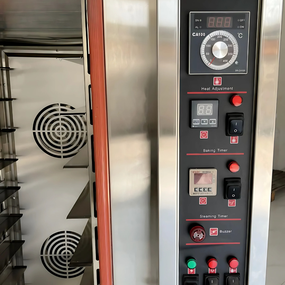 Baagu Gazlı Konveksiyonlu Buhar ile Pişirme Fırını Ticari elektrikli RFL-10R