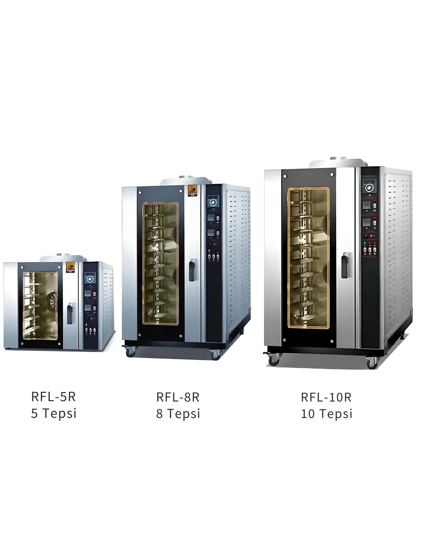 Baagu Gazlı Konveksiyonlu Buhar ile Pişirme Fırını Ticari elektrikli RFL-10R