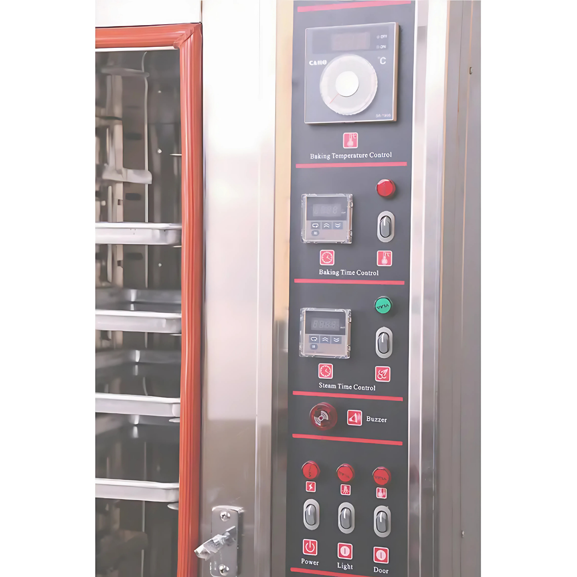 Baagu Gazlı Konveksiyonlu Buhar ile Pişirme Fırını Ticari elektrikli RFL-8R