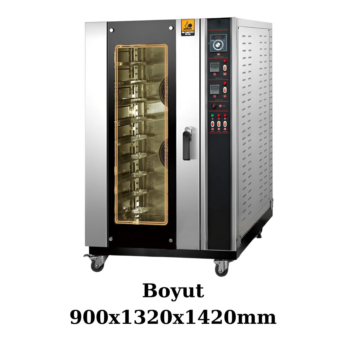 Baagu Gazlı Konveksiyonlu Buhar ile Pişirme Fırını Ticari elektrikli RFL-8R